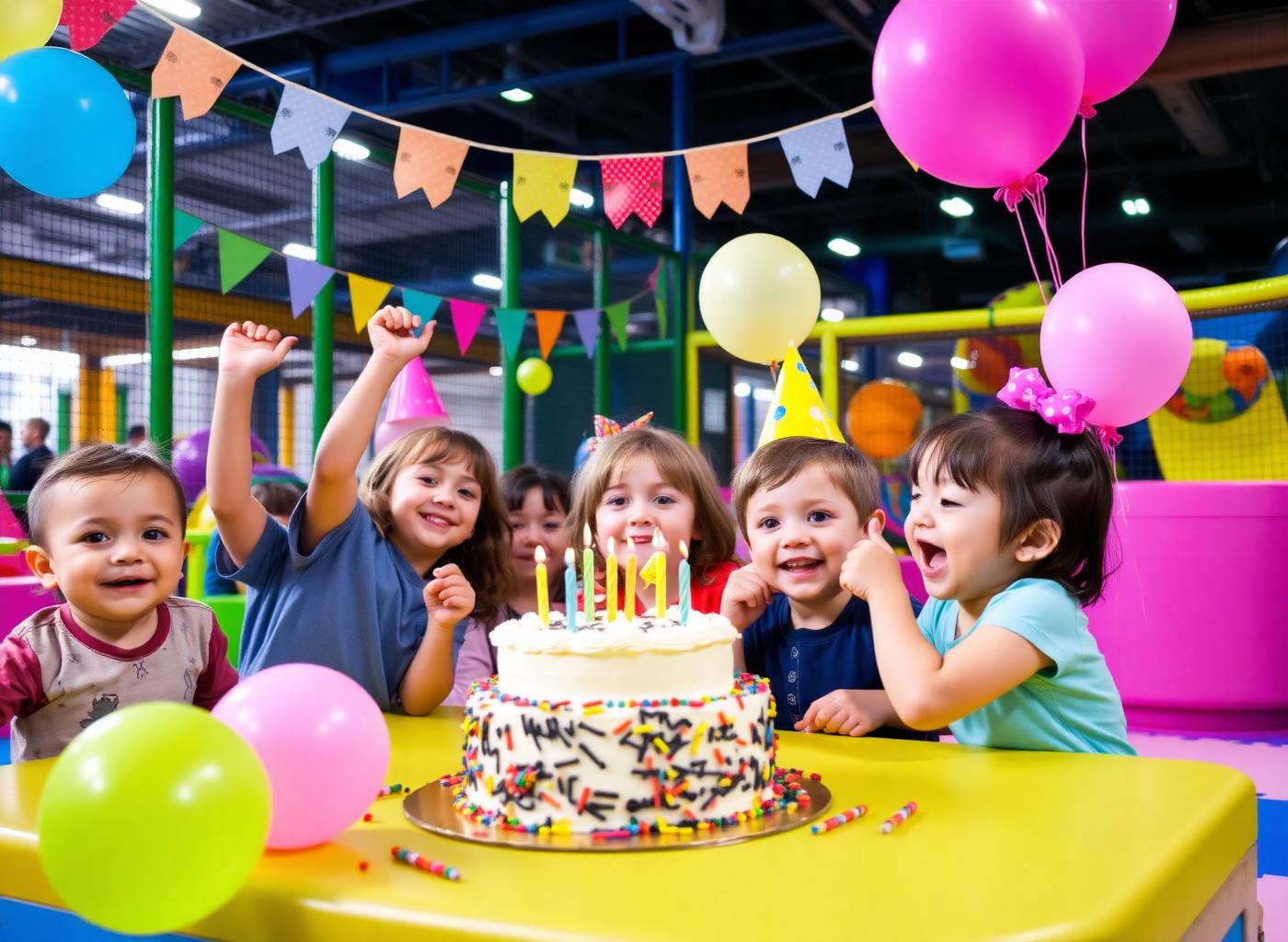 Kids birthday party celebration at HulaHoop party venue in Limassol